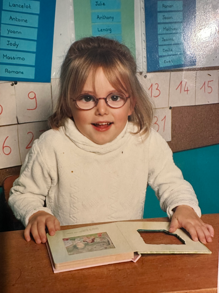 Photo de Samantha Blandin quand elle était enfant